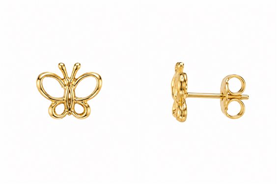 Orecchini Lo Scrigno Gioielli Donna in Oro FARFALLE VUOTE - FARFALLE VUOTE